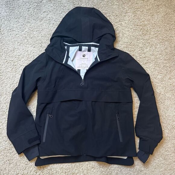 Cordova Ski Technical Performance Anorak Shell Jacket Large Black Waterproof - Picture 4 of 9